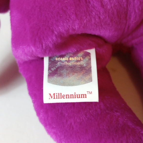 Ty Original Beanie Babies MILLENNIUM The Bear 2000 8th Generation Tush Tag - Picture 4 of 4